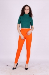 Orange Color Churidar Leggings